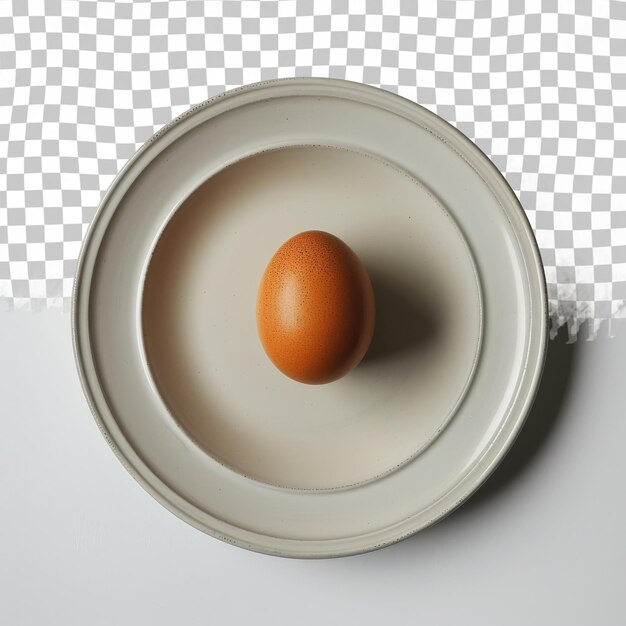 PSD an egg on a plate with an egg on it