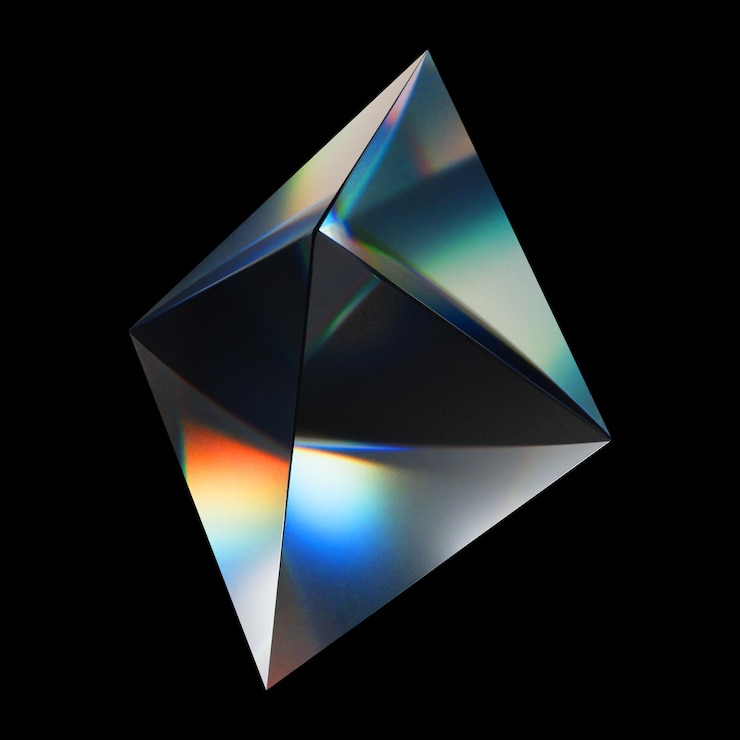 PSD an object in the form of jewelry on a black background