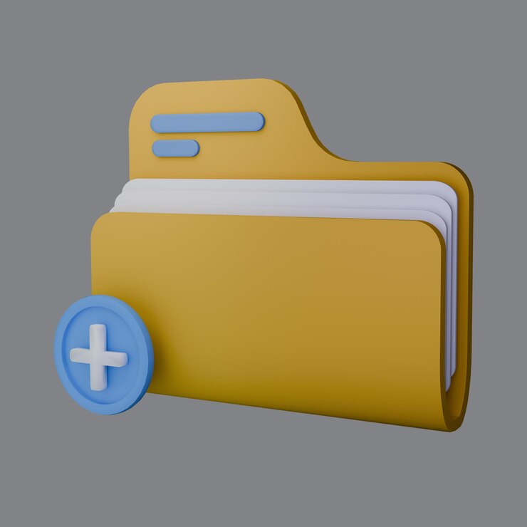 Añadir nuevo diseño de icono 3D a la carpeta