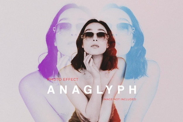 Anaglyphen-Fotoeffekt