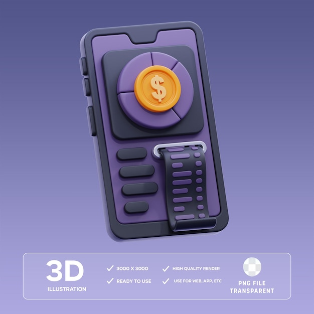 Analisi PSD 3D Illustrazione