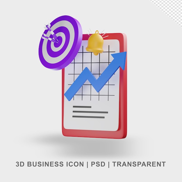 Análisis de datos en 3D transparente sin fondo