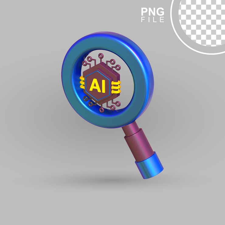 PSD análisis de datos de inteligencia artificial diseño de iconos en 3d
