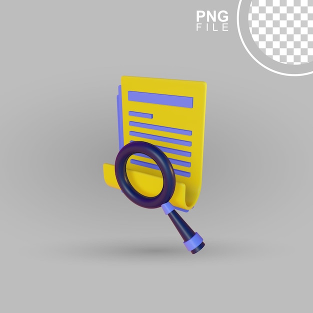 Analyse 3D-Rendering von Dokumenten