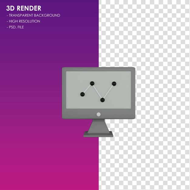 PSD analyse des icônes 3d