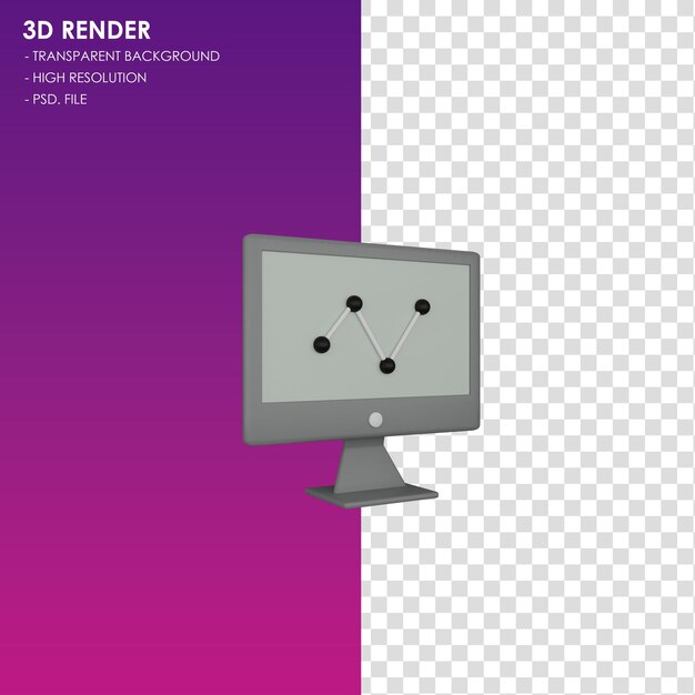 PSD analyse von 3d-ikonen