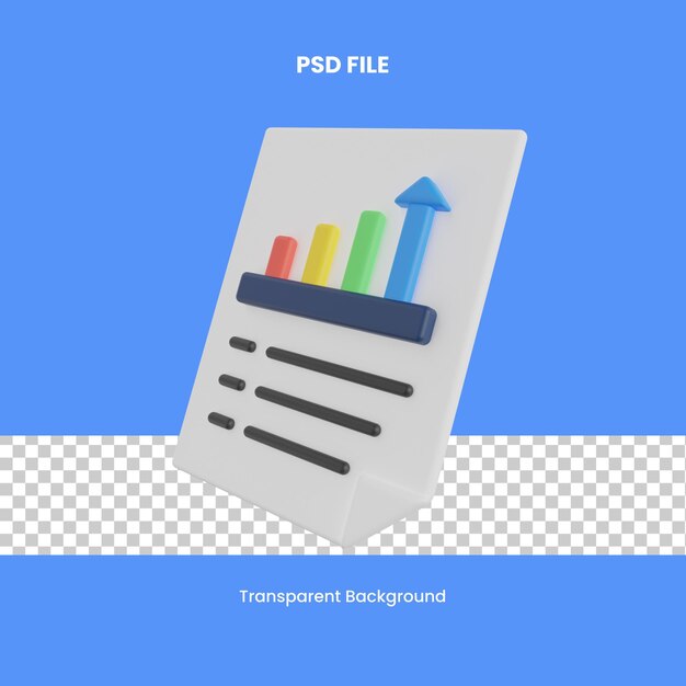 Analysebericht 3d-rendering symbol illustration analyse