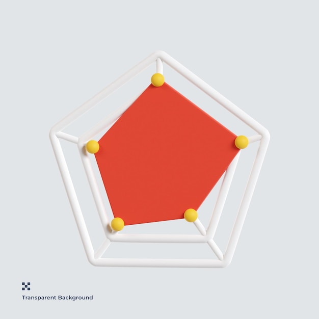 Analytisches diagramm 3d-darstellung