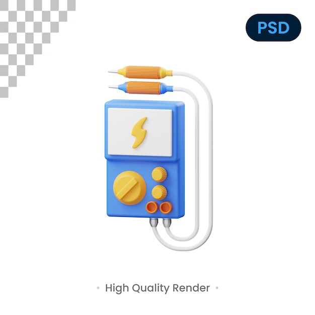 Analyzer 3D Render Illustration Premium Psd