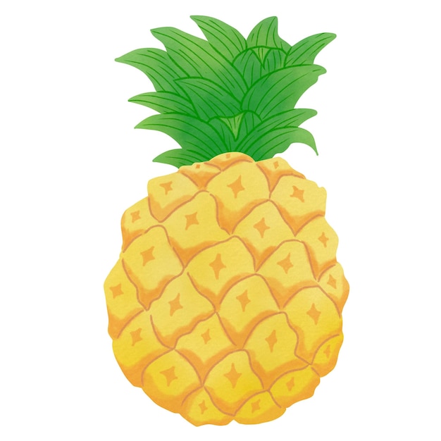 ananas isolé sur blanc