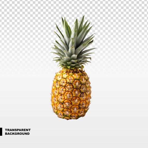 PSD ananas isolé sur un fond transparent