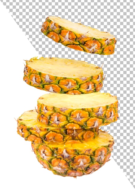 PSD ananasscheiben isoliert