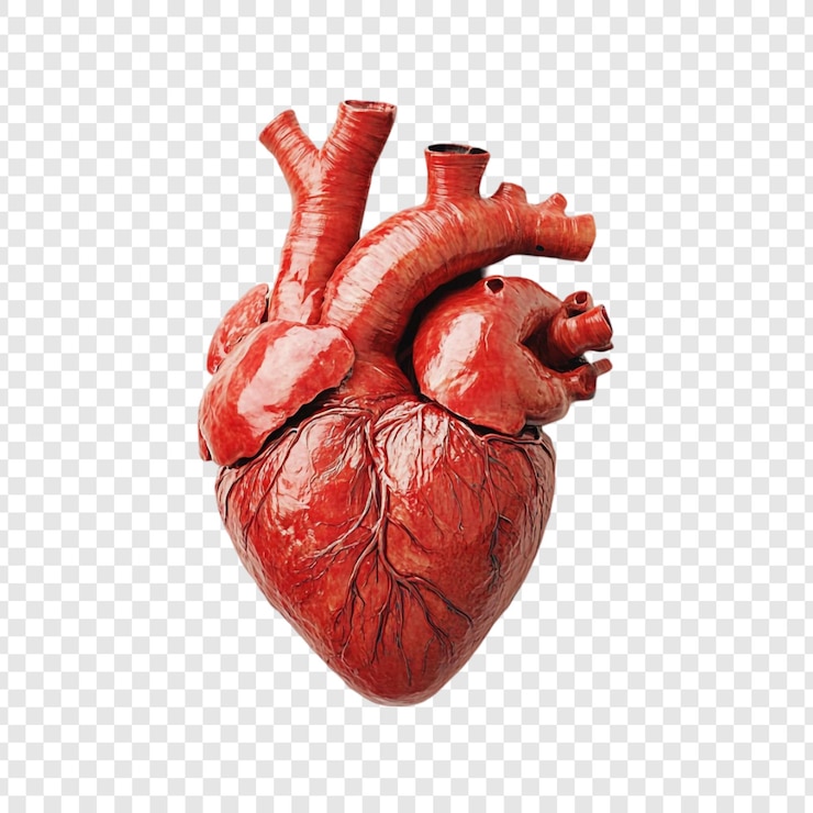 PSD anatomía del corazón humano una representación detallada en 3d