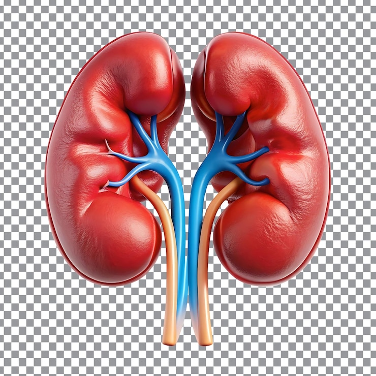 PSD anatomía interna del riñón humano