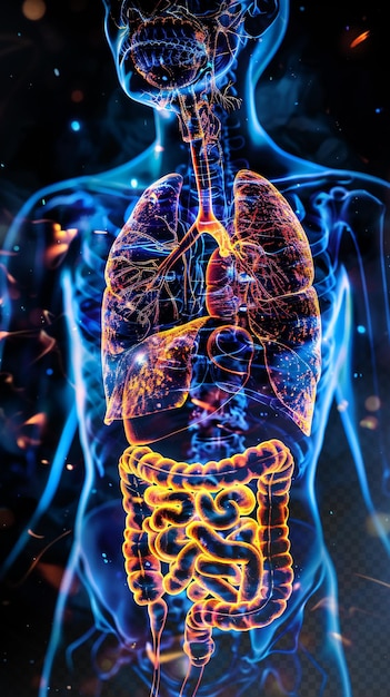 Anatomie humaine Système respiratoire et digestif