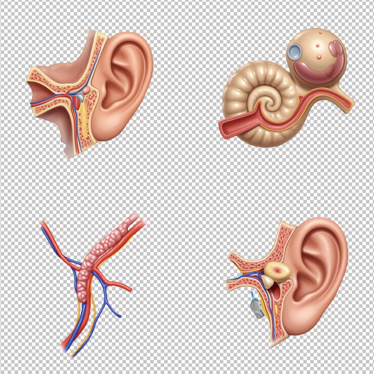 PSD l'anatomie de l'oreille humaine