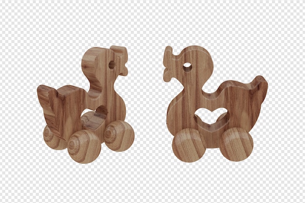 Anatra della rappresentazione del giocattolo 3d dei bambini
