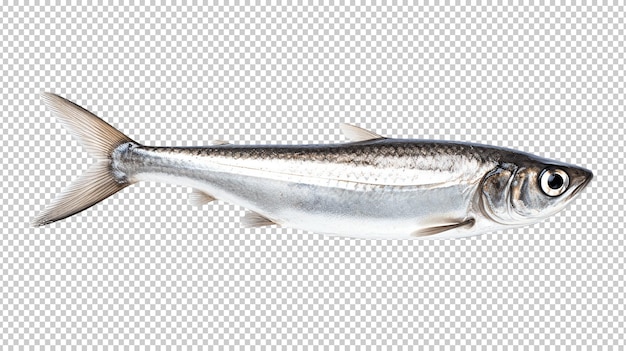 PSD anchois isolé sur fond transparent