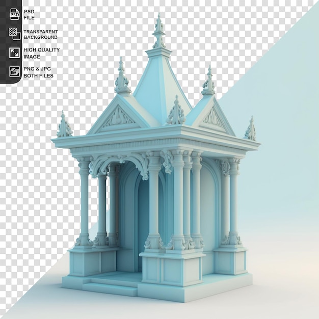 PSD l'ancien temple en png