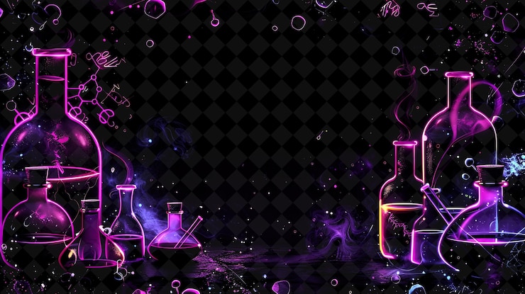 PSD ancient alchemy arcane frame avec des symboles alchimiques et une collection d'art y2k