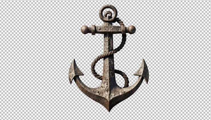 PSD l'ancre est un ancien symbole de civilisations perdues.