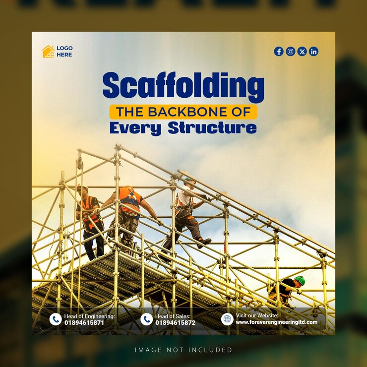 Los andamios son la columna vertebral de la construcción
