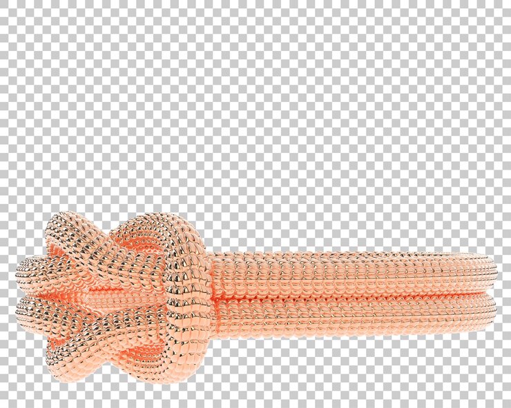 PSD anel de ouro na ilustração de renderização 3d de fundo transparente