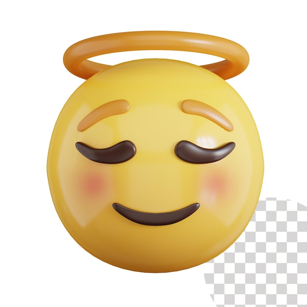 Ange Emoji 3d Icône