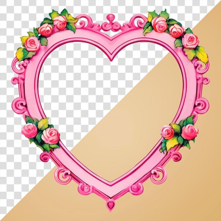 PSD ángel png con estampado de pegatina con patrón de corazón muy bonito