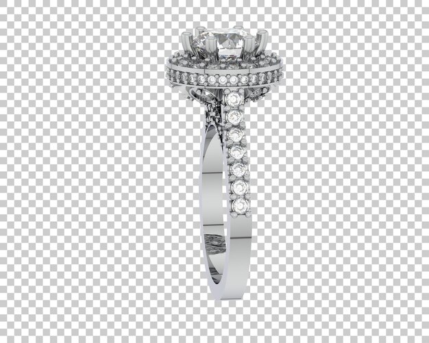 Anillo de compromiso de doble diamante Halo