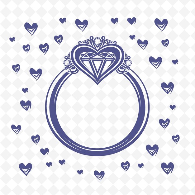 un anillo con un corazón que dice diamondo