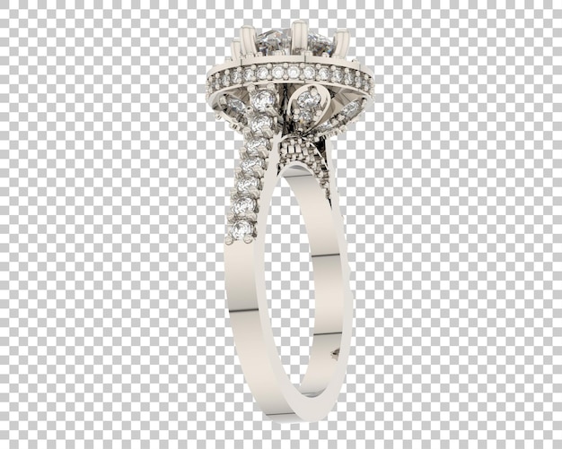 Anillo de diamantes Halo de época