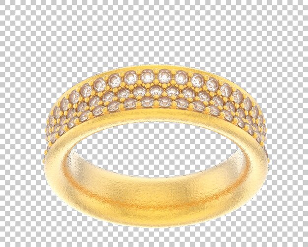 Anillo de oro de dos filas de diamantes