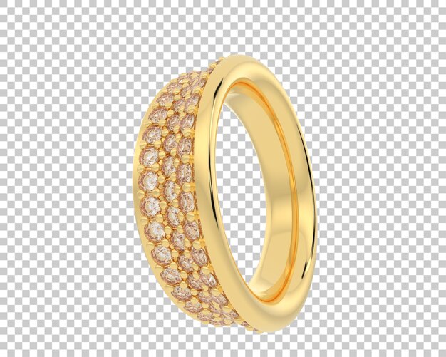 Anillo de piedra de diamante de champán