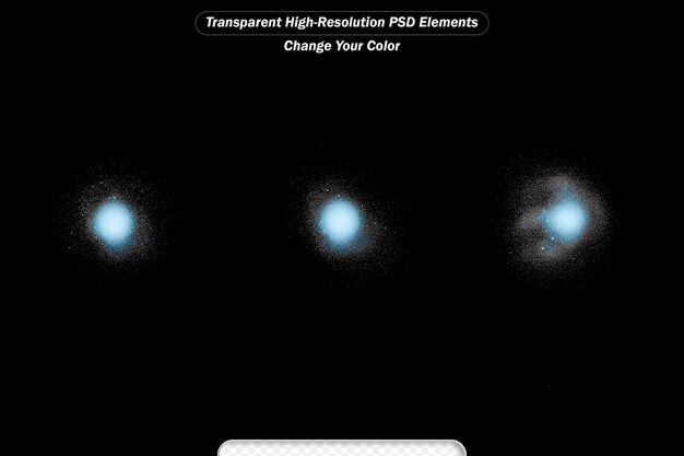 PSD animación de bola de fuego mágica transparente.