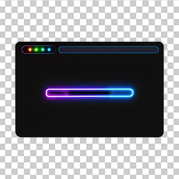 Animación de carga web en modo oscuro futurista