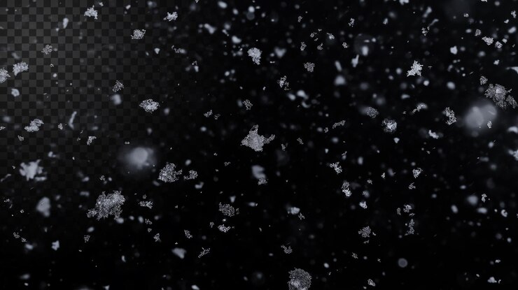 PSD animación realista de las nevadas