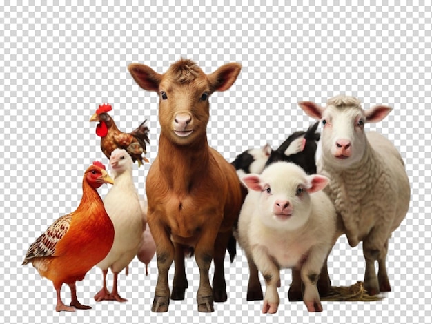 PSD animais de fazenda png