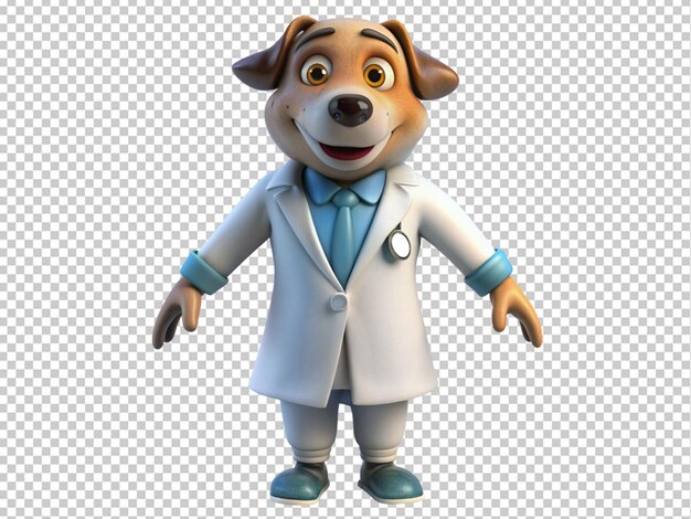 Animais diferentes em um traje de doctor39s