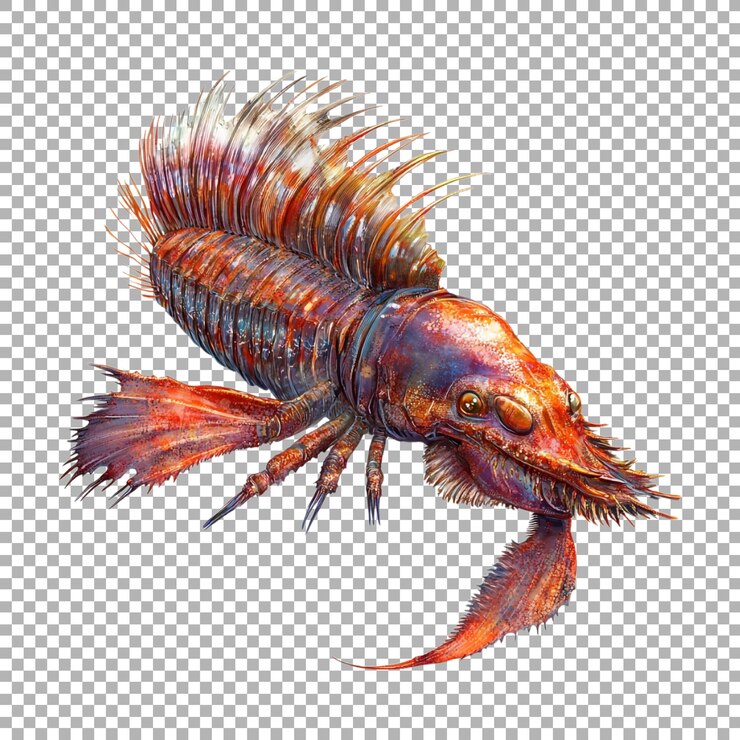 PSD animal isópodo gigante de png em fundo transparente ai gerado