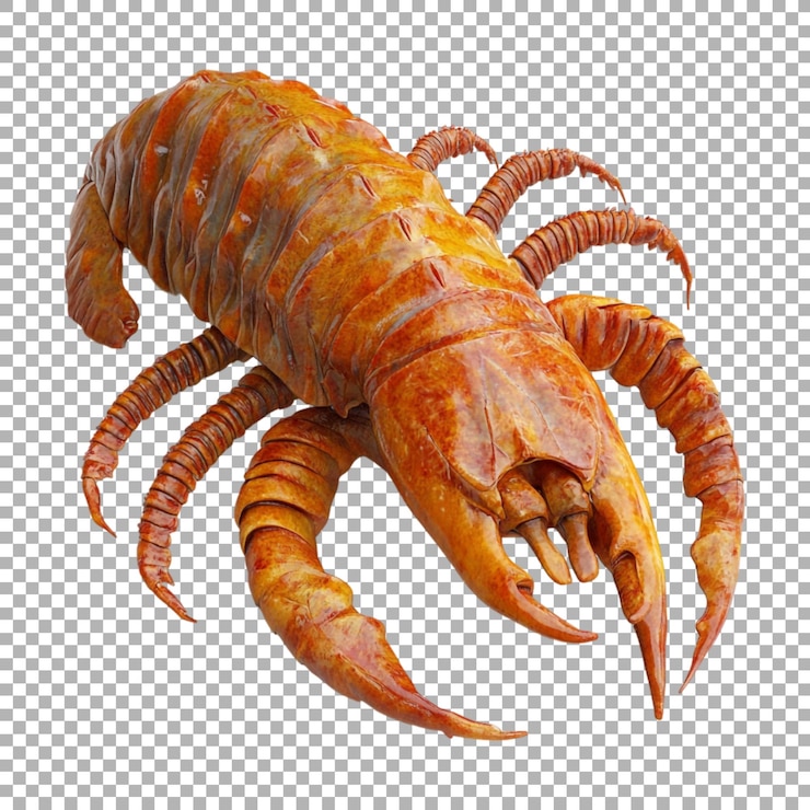 PSD animal isópodo gigante de png em fundo transparente ai gerado