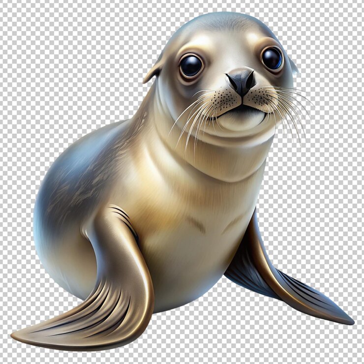 PSD animal marino sobre un fondo transparente