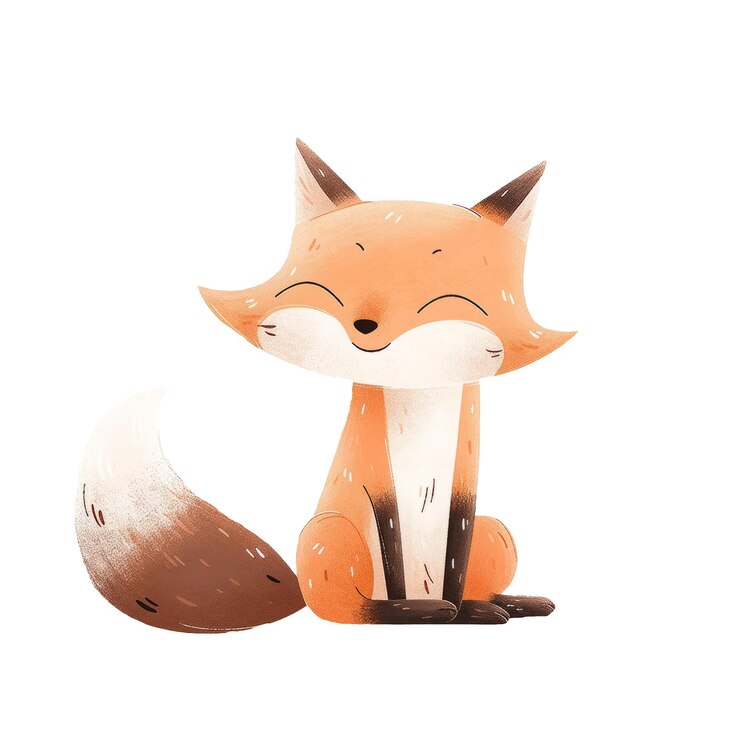 PSD animales del bosque de acuarela aislados en un fondo transparente ilustraciones de bebés