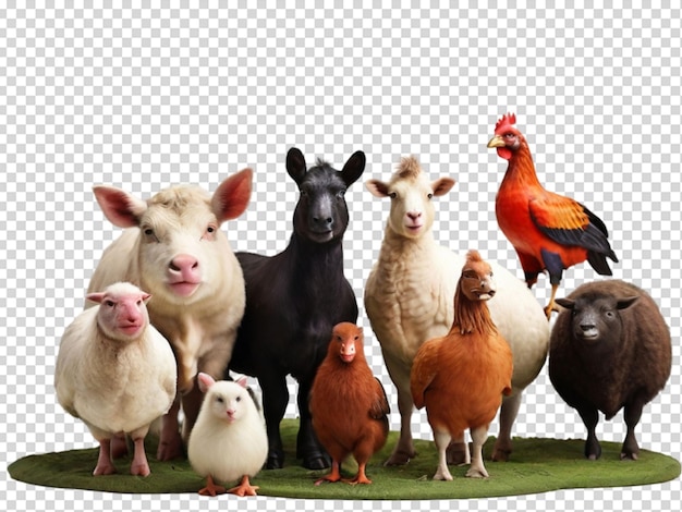 PSD animales de la granja png