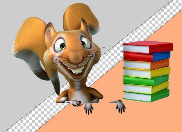 Animales de lectura 3d caprichosos