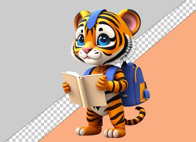 PSD animales de lectura 3d caprichosos