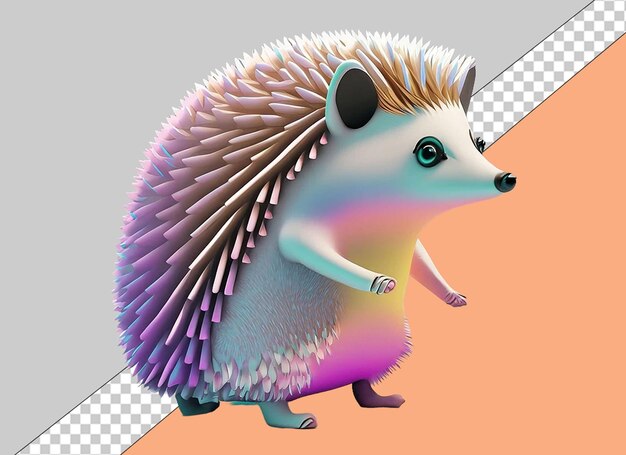 PSD animales lindos en 3d en png