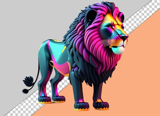 PSD animales lindos en 3d en png