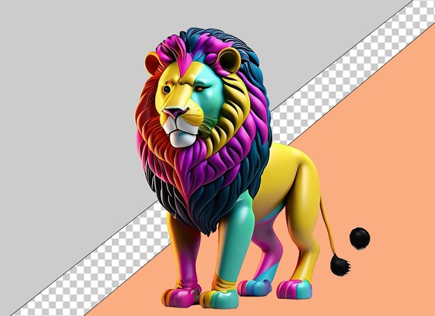 PSD animales lindos en 3d en png