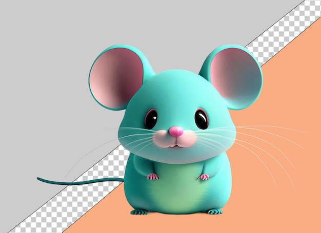 PSD animales lindos en 3d en png